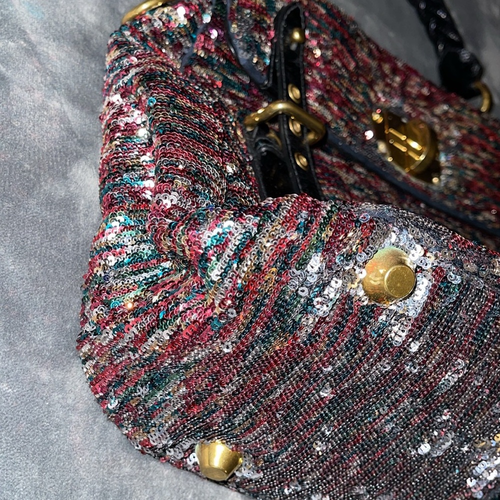 Preloved Miu Miu Multicolor Paillette Sequins Tur… - image 4